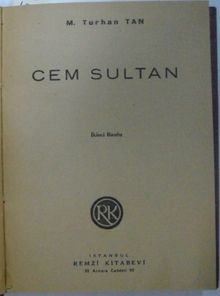 Cem Sultan - M. Turhan Tan PDF İndir