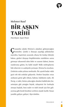 Bir Aşkın Tarihi - Mehmet  Rauf PDF İndir
